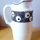 Badonviller earthenware art deco pitcher