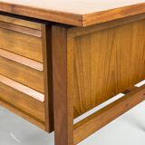 Mid-Century Teak Desk by Svend Åge Madsen for Sigurd Hansen, 1960s
