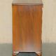 1940s vintage walnut commode with butler's serving tray.