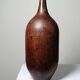 Large decorative metal vase/potiche in a minimalist vintage design