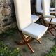 Set of 4 chairs and two reclining chairs in teak 1970