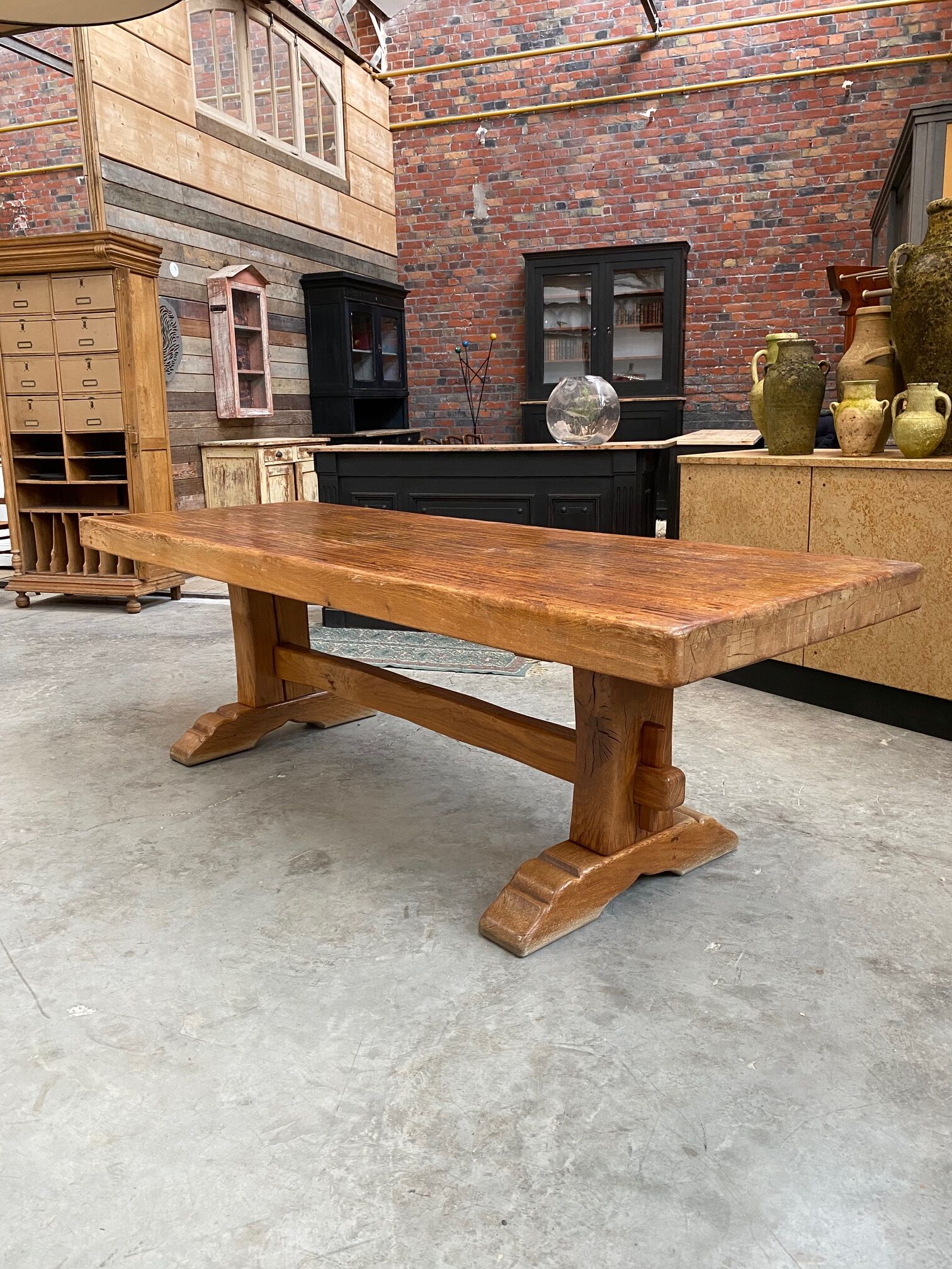 Oak farmhouse table