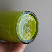 Green opaline handkerchief vase Fasoletto