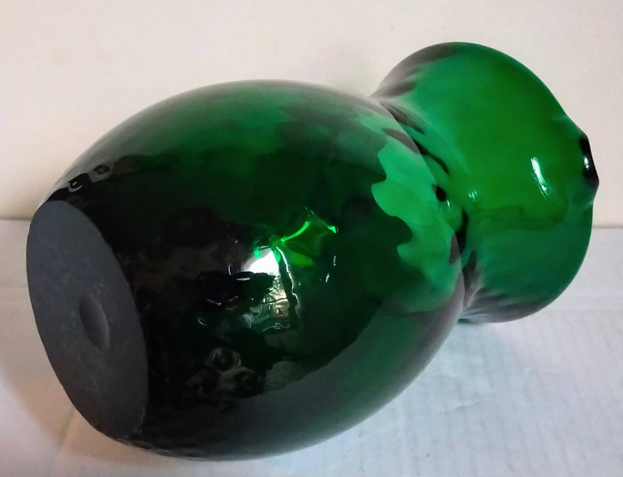 Vintage Empoli blown glass jug