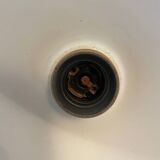 Blue metal pendant light from the 70s/80s vintage