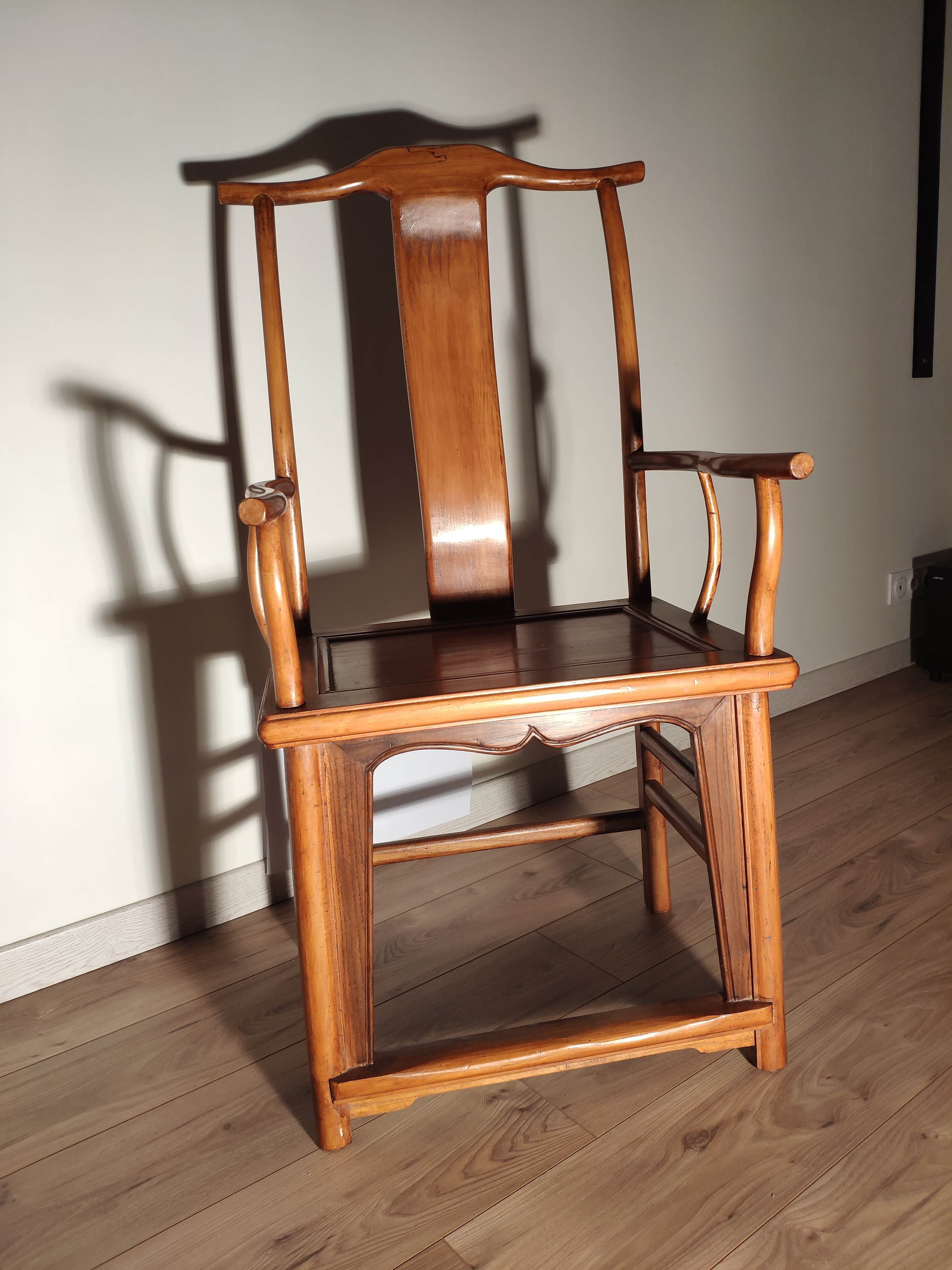 Chinese armchair "literate hat"