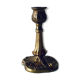 Bougeoir classique ancien en bronze doré