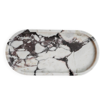 Oval Calacatta marble platter