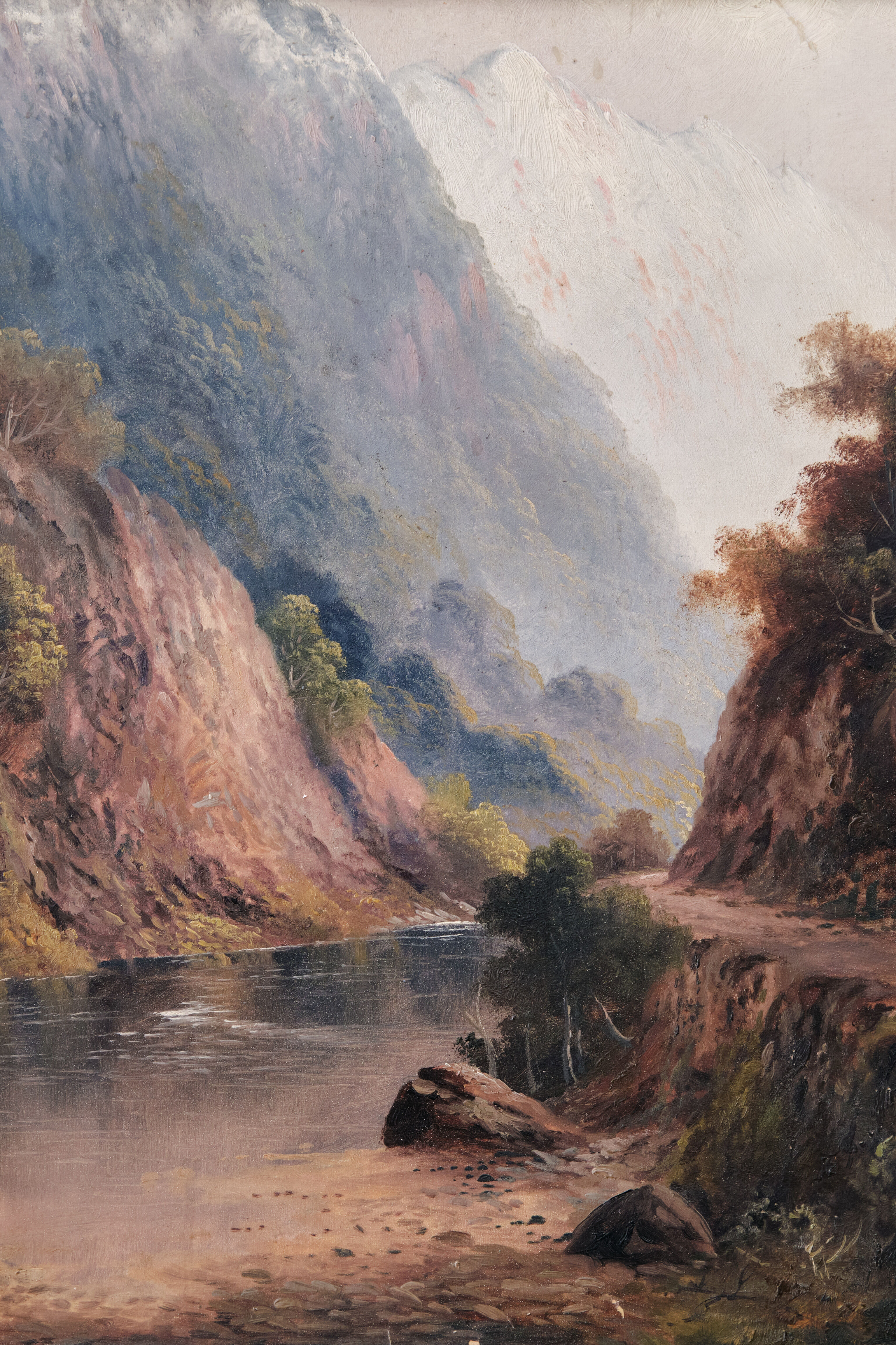 <Valle alpina>, peintre du 19ème siècle