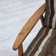1970s, Danish armchair, beech wood, furniture wool fabric.