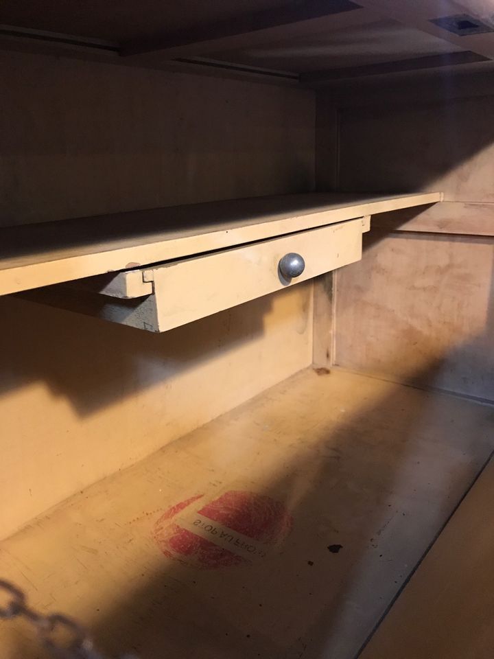 Writing desk 4 vintage drawers