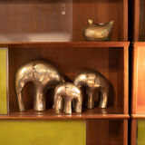 Brass elephant statues