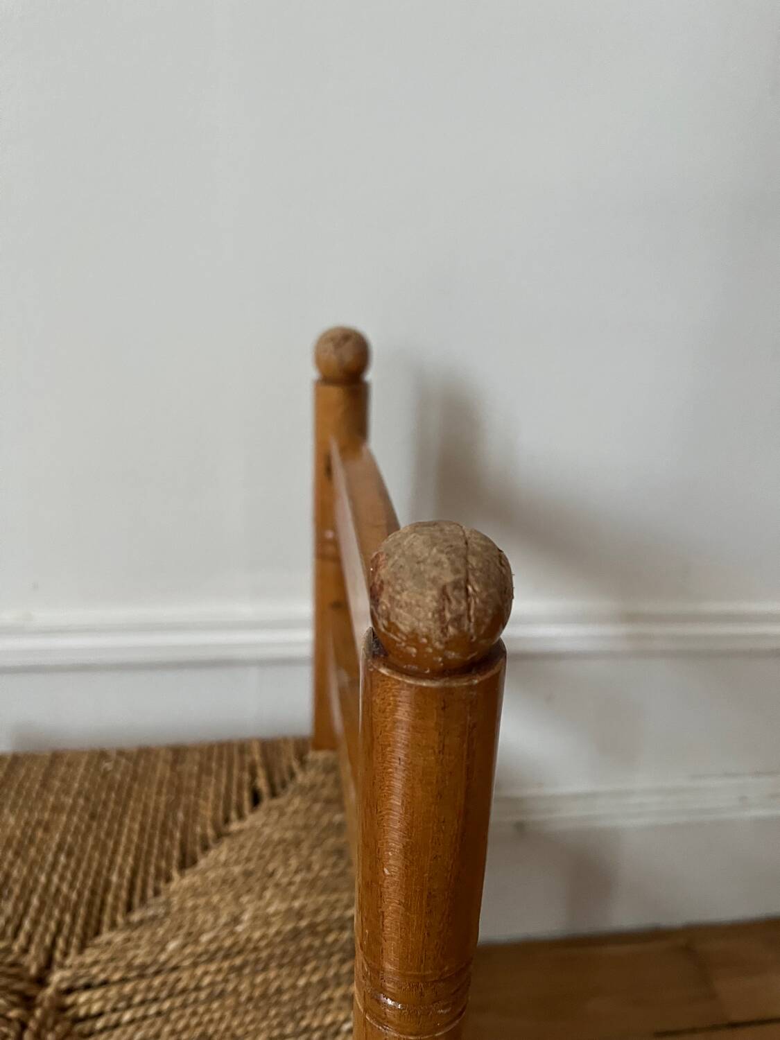 Chaise enfant corde et bois