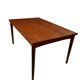 Table à manger extensible en teck, années 1960