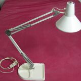 Lamp architect articulated base white cast