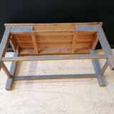 Patinated drapery table