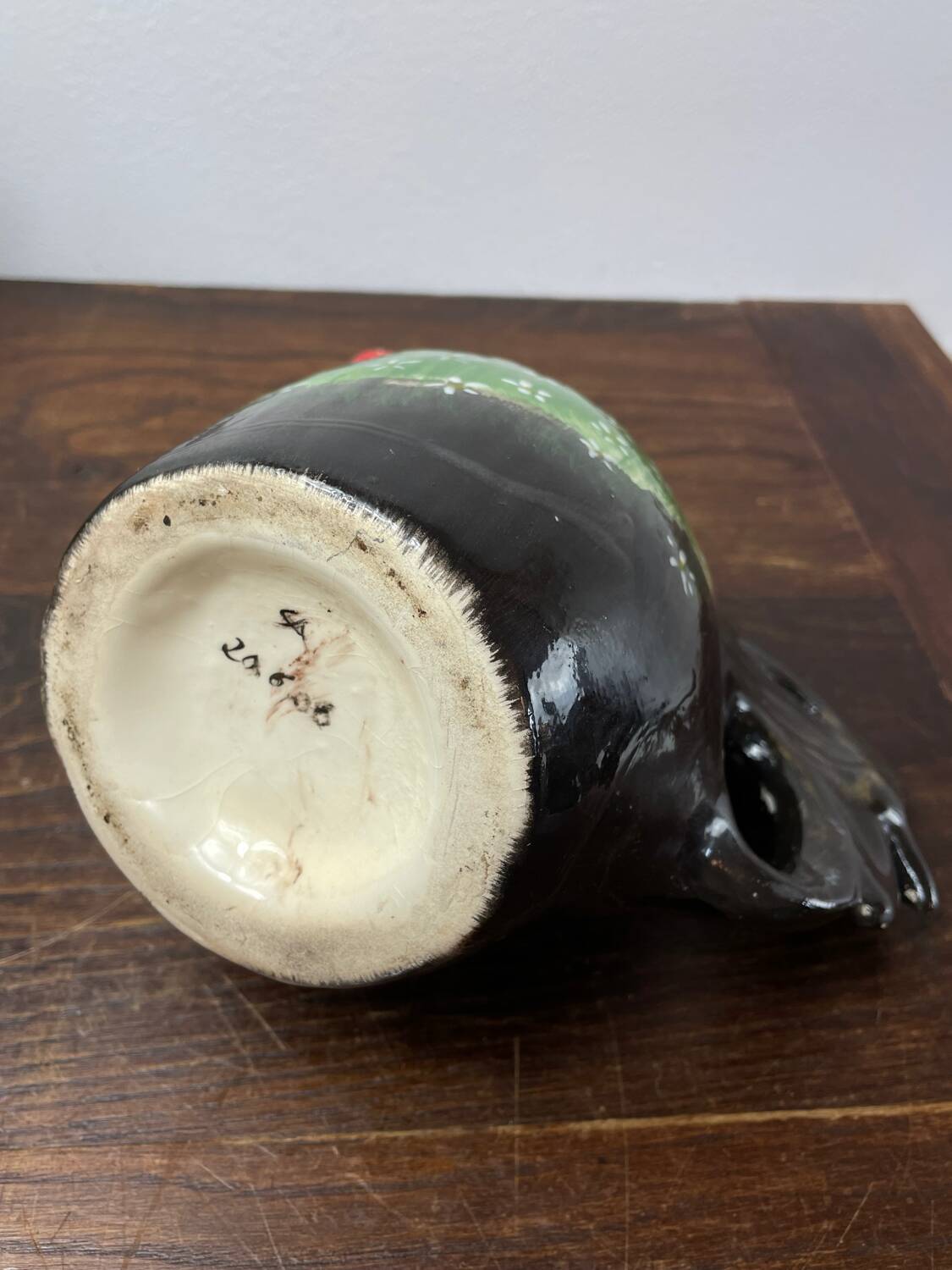 Ceramic rooster pitcher