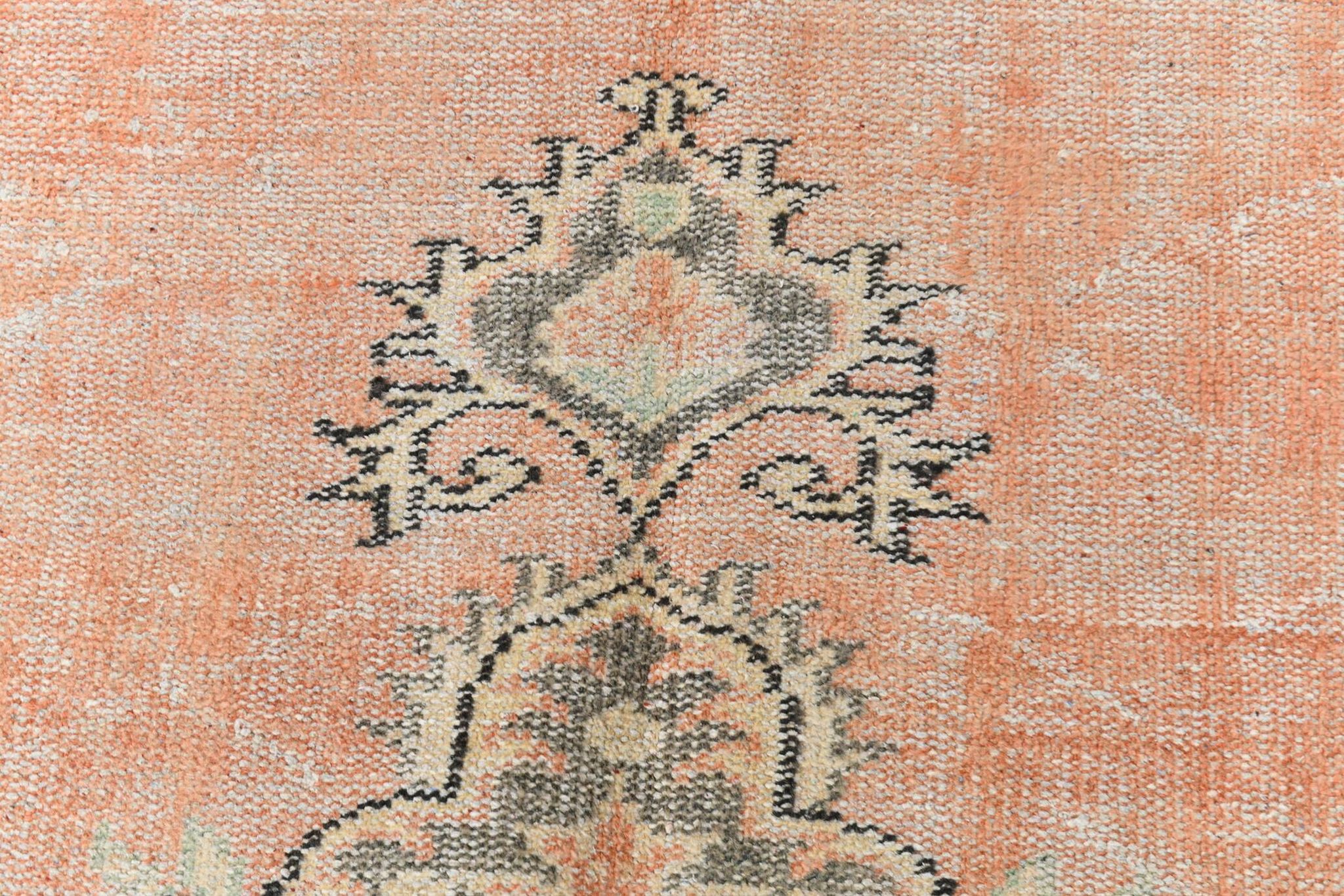 Tapis turc classique vintage saumon et beige, 185 x 291 cm