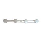 Metal wall coat holder