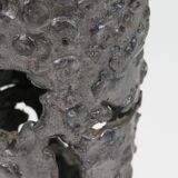 Brutalist wrought iron candlestick, European craftsmanship, 1960s