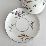 Tasse en terre de fer polychrome "Nella" Jules Veillard Bordeaux (JVB)