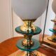 Vintage brass and plexi lamp 1980