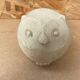 Antique paperweight sculpture owl stone art stone vintage