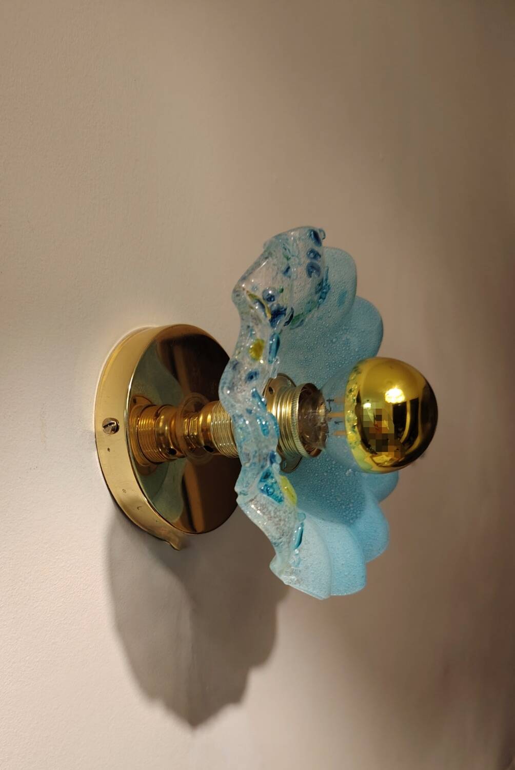 Murano flower wall light