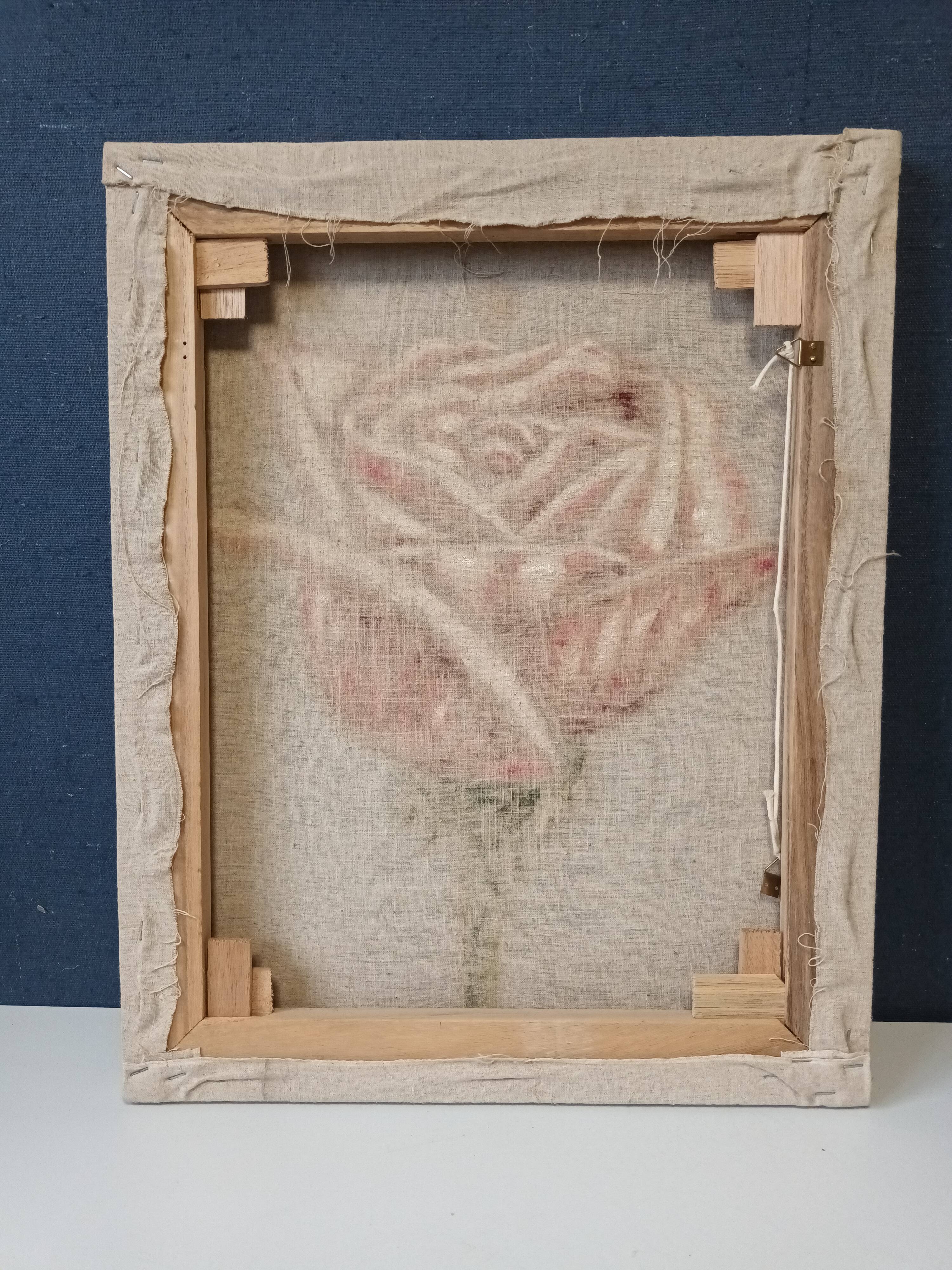 Pair of floral canvas