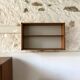 Vintage teak wall bookcase