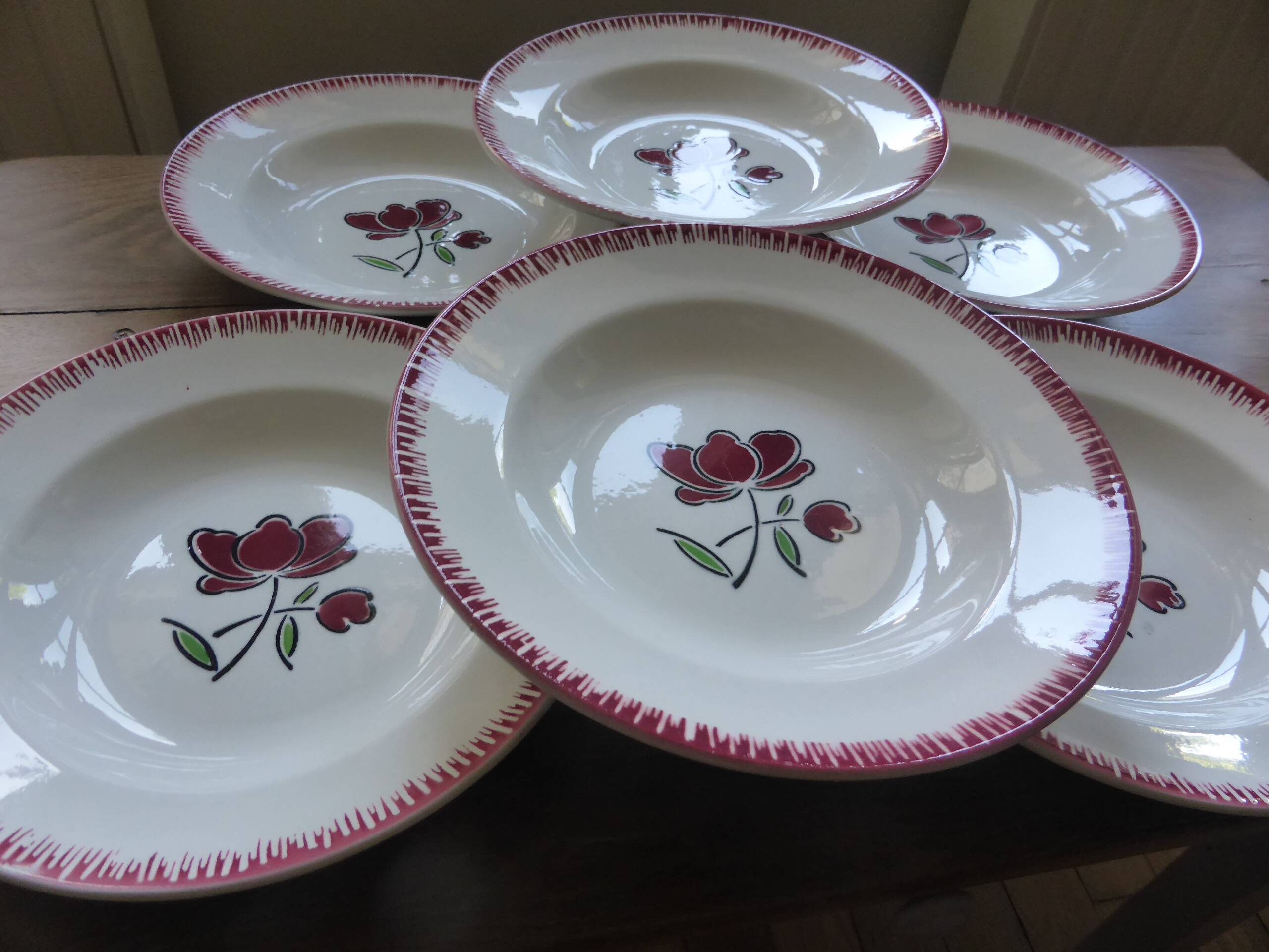 6 deep plates Badonviller 200851