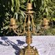 Vintage Candlestick - Brass Candlestick - 3-Arm Candlestick