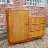 Asymmetrical chest of drawers