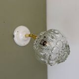 Vintage glass globe wall light