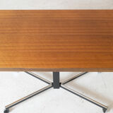 Height adjustable teak side table 1960
