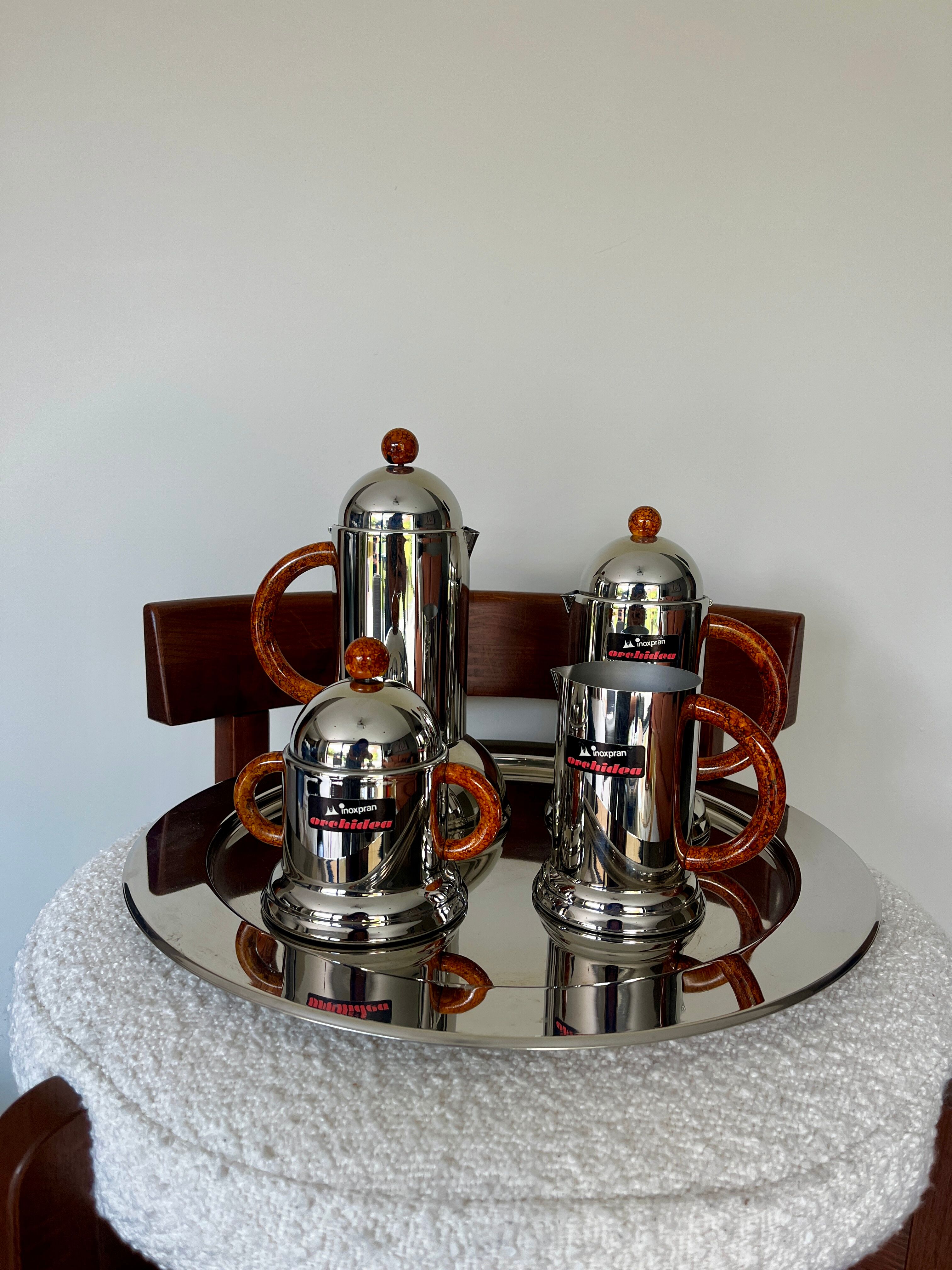 Coffee set by Inoxpran, Italy 1980s