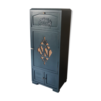Chiffonnier art deco deep green cork