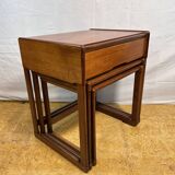 Tables gigognes rétro vintage en teck du milieu du siècle par G Plan – Élégantes années 1960