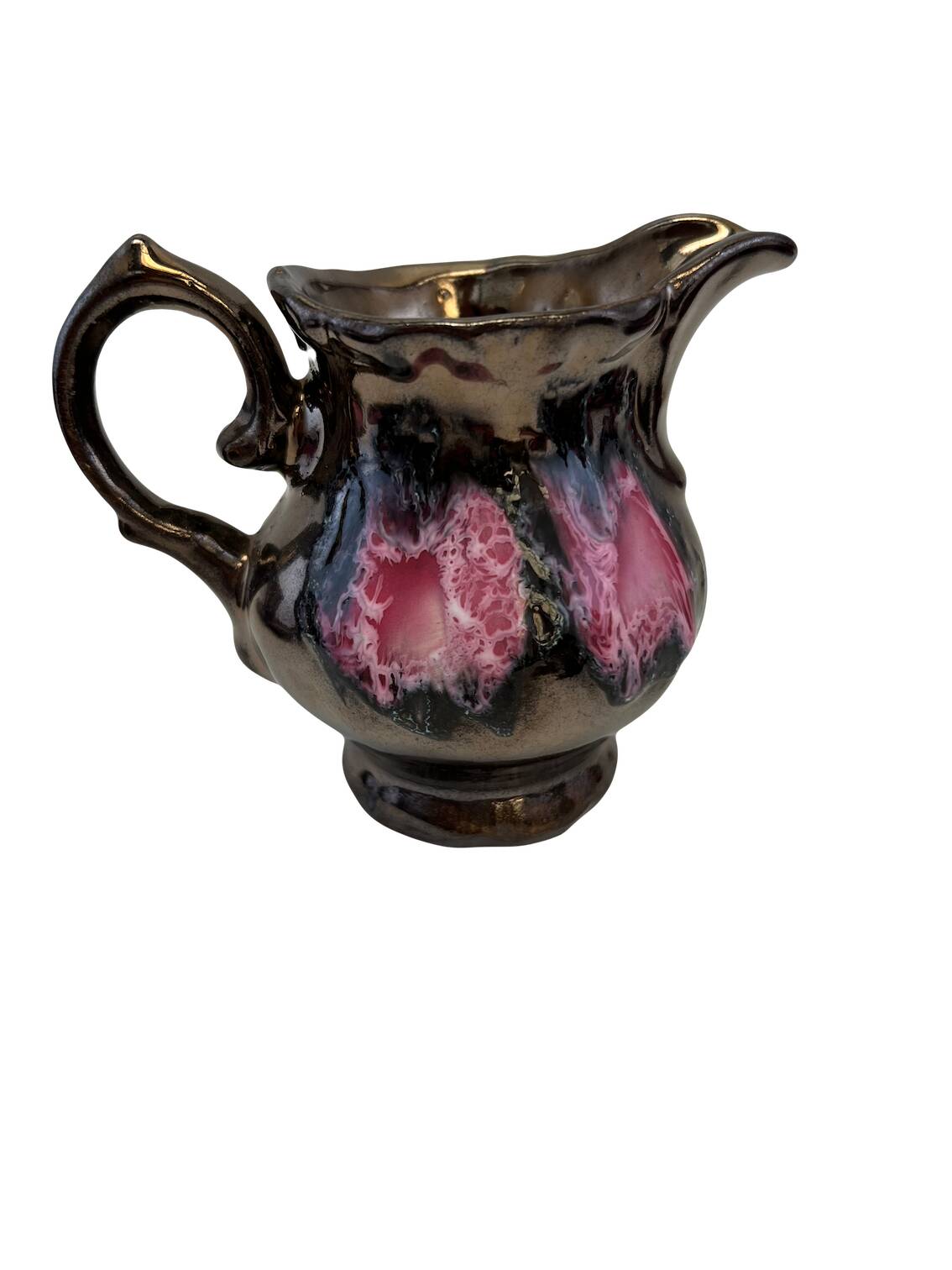 Vallauris pink and black coffee service from the 50s/60s