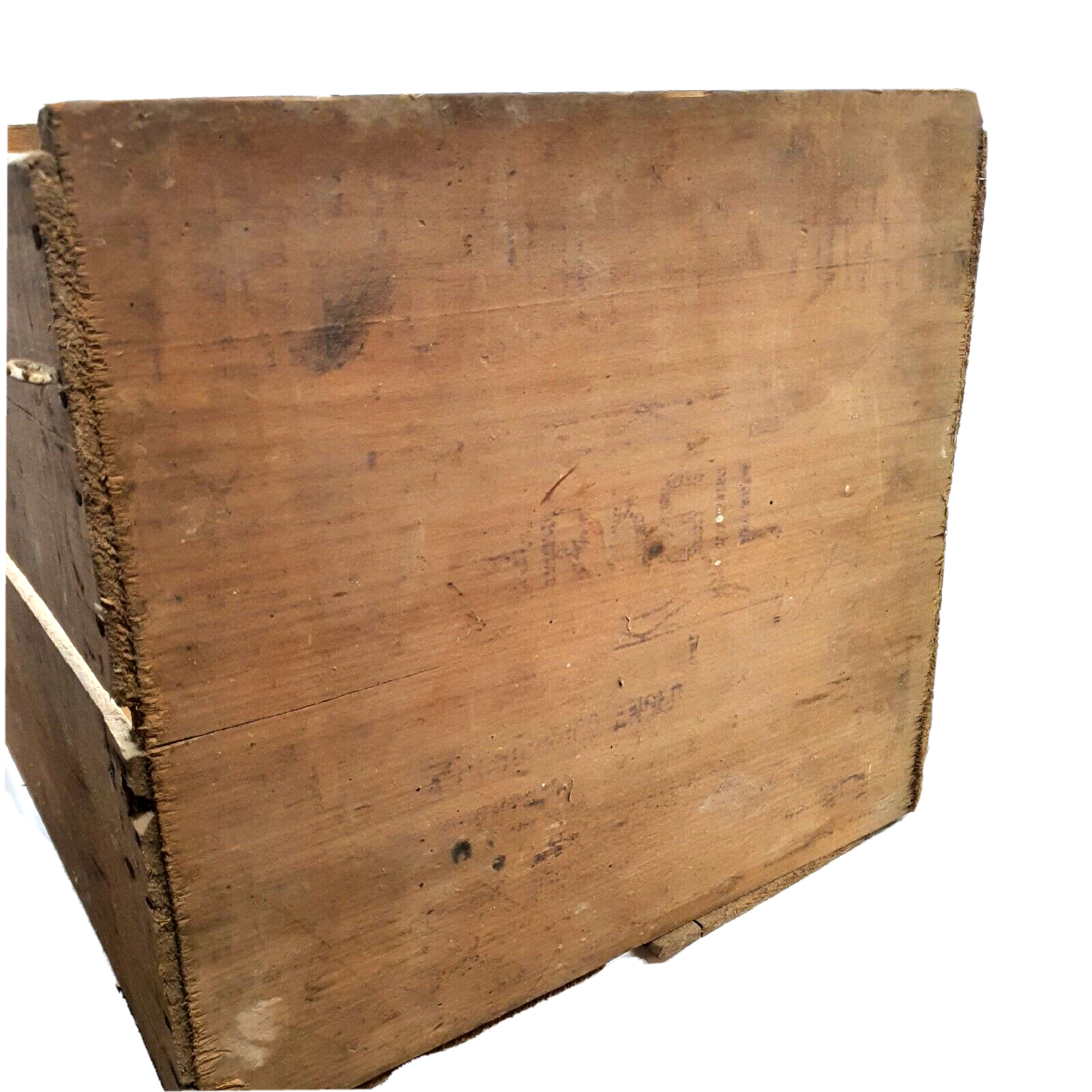 Old wooden advertising box Tropigold oranges Sao Paulo vintage
