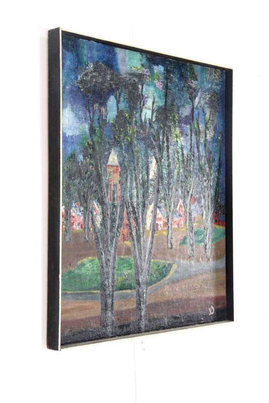 Painting 'Aften' - mid century modern / 70's abstract