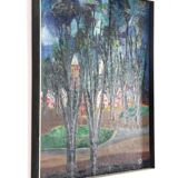 Painting 'Aften' - mid century modern / 70's abstract