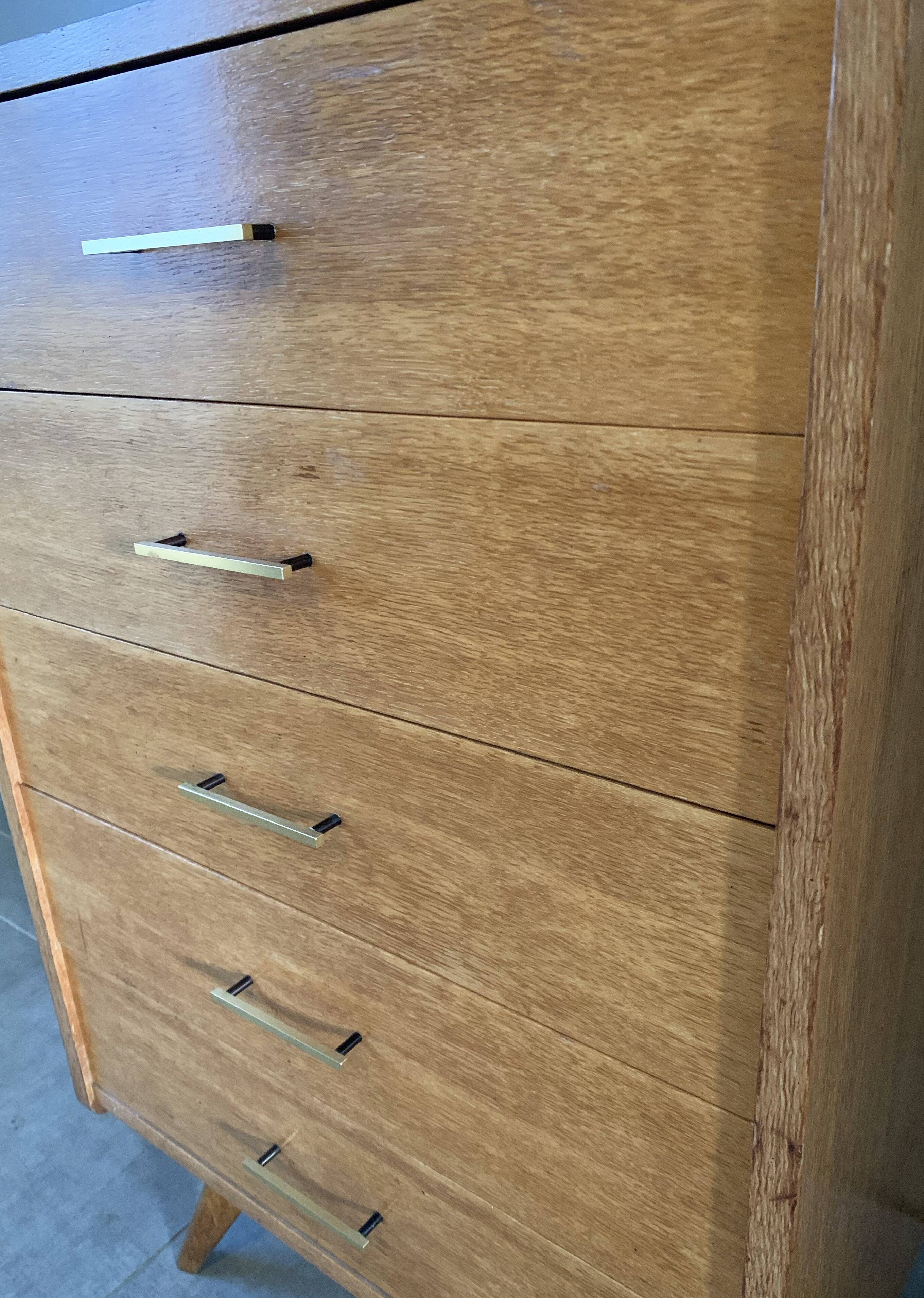 Vintage oak chiffonier from the 1950s