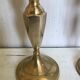 Pair of brass candle holders