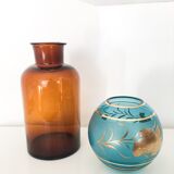 Amber apothecary flask