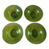 4 assiettes creuses en verre