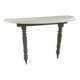 Console demi-lune ancienne peinte