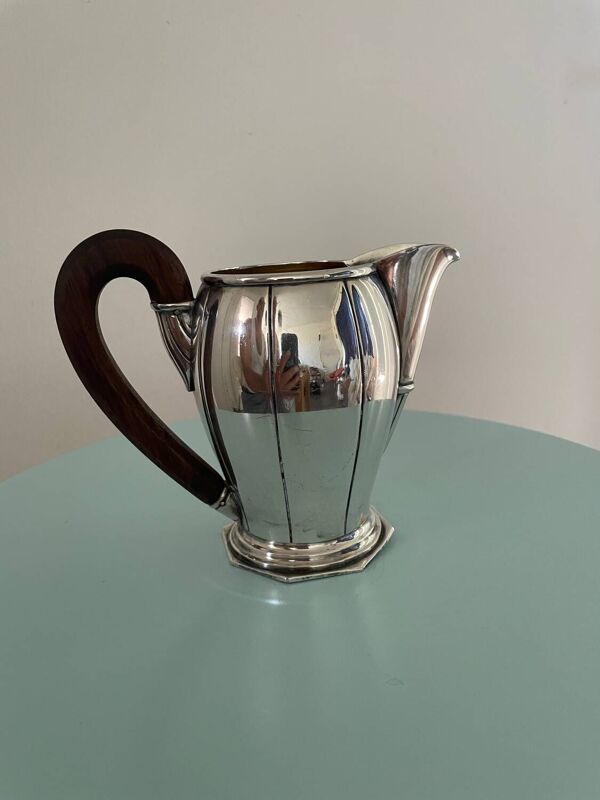 Pot à Lait Art-Deco en métal argenté Blaise Bontempss