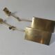Pair of adjustable brass wall lamps after koch & lowy