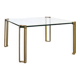 Hollywood Regency Brass and Glass Coffee Table by Peter Ghyczy, 1970s.